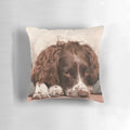 Plush pillow featuring an adorable English Springer Spaniel dog breed