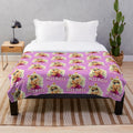 Miss Piggy inspired plush blanket featuring fan art illustration