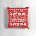 Festive Pembroke Welsh Corgi Christmas holiday pattern pillow