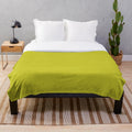 Chartreuse plush blanket