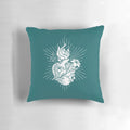 Chaste Heart of Joseph Pillow - Turquoise Sacred Heart Wall Art