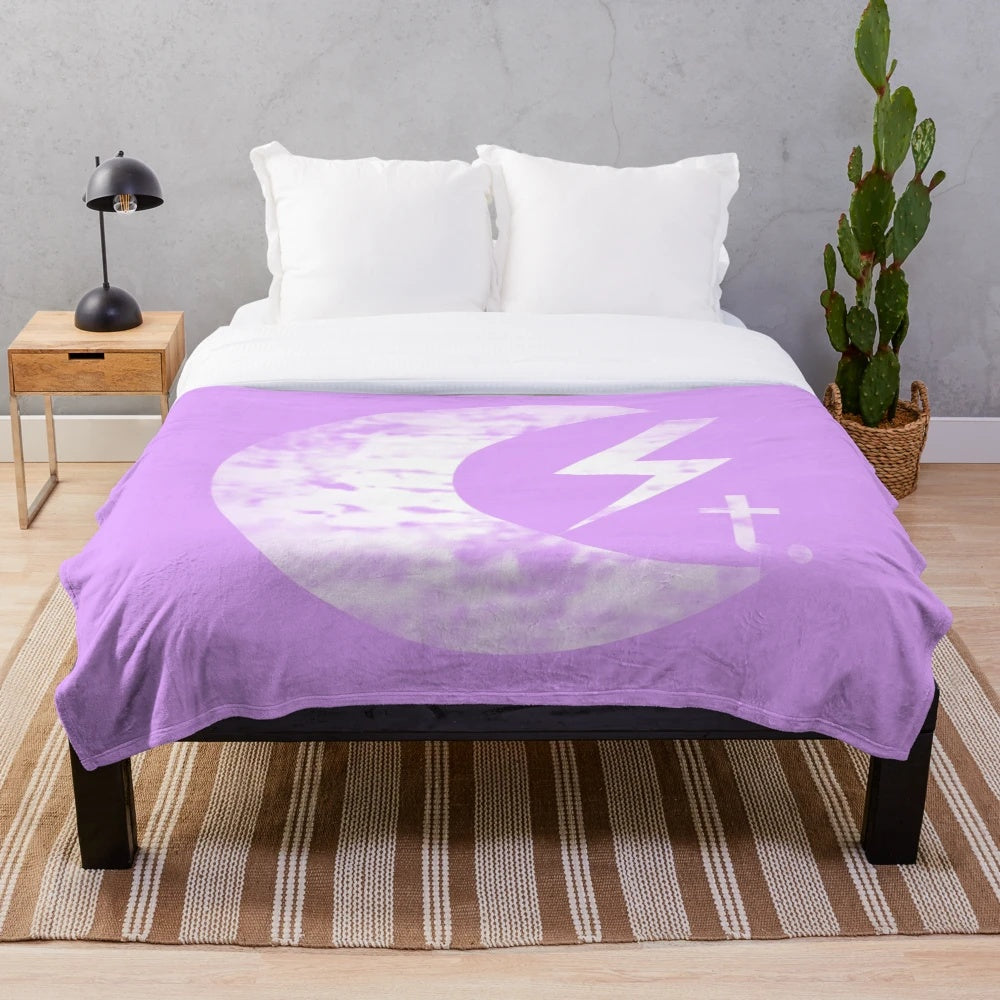 Chateau Saint Inspired Plush Blanket with Music Motifs
