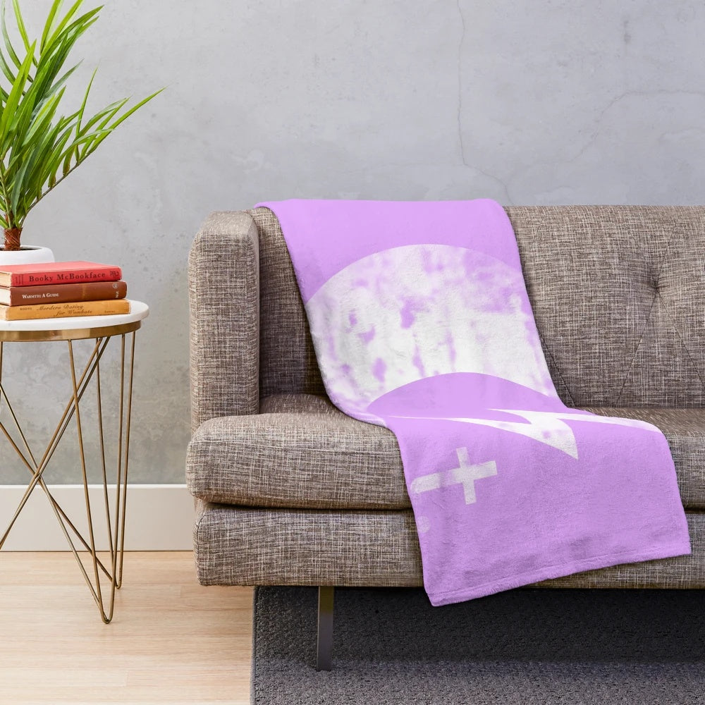 Chateau Saint Inspired Plush Blanket with Music Motifs
