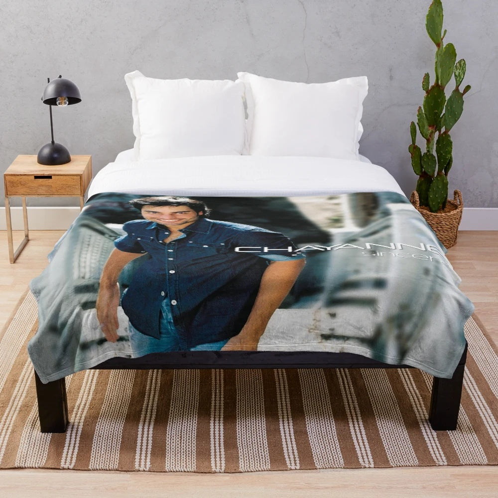 Chayanne inspired music plush blanket