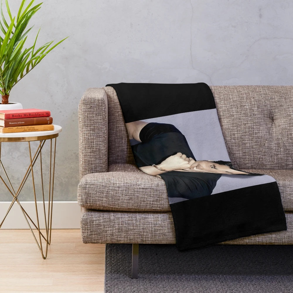 Chayanne-inspired plush blanket featuring the popular Latin singer