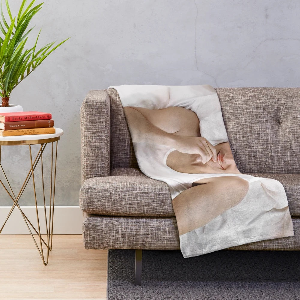 Chayanne-inspired plush blanket with singer's name and image