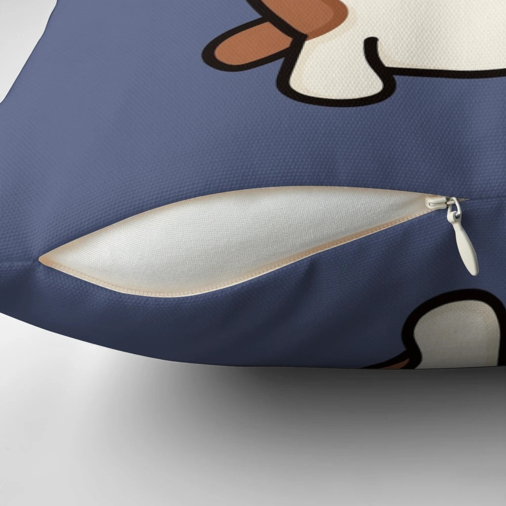A plush and cozy pillow featuring a cheddar cheese design, perfect for fans of the Brooklyn Nine Nine TV series.