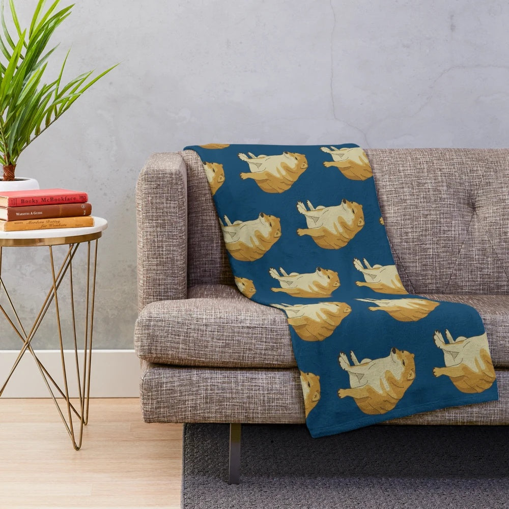 Soft and cozy plush blanket featuring the popular Cheems meme character