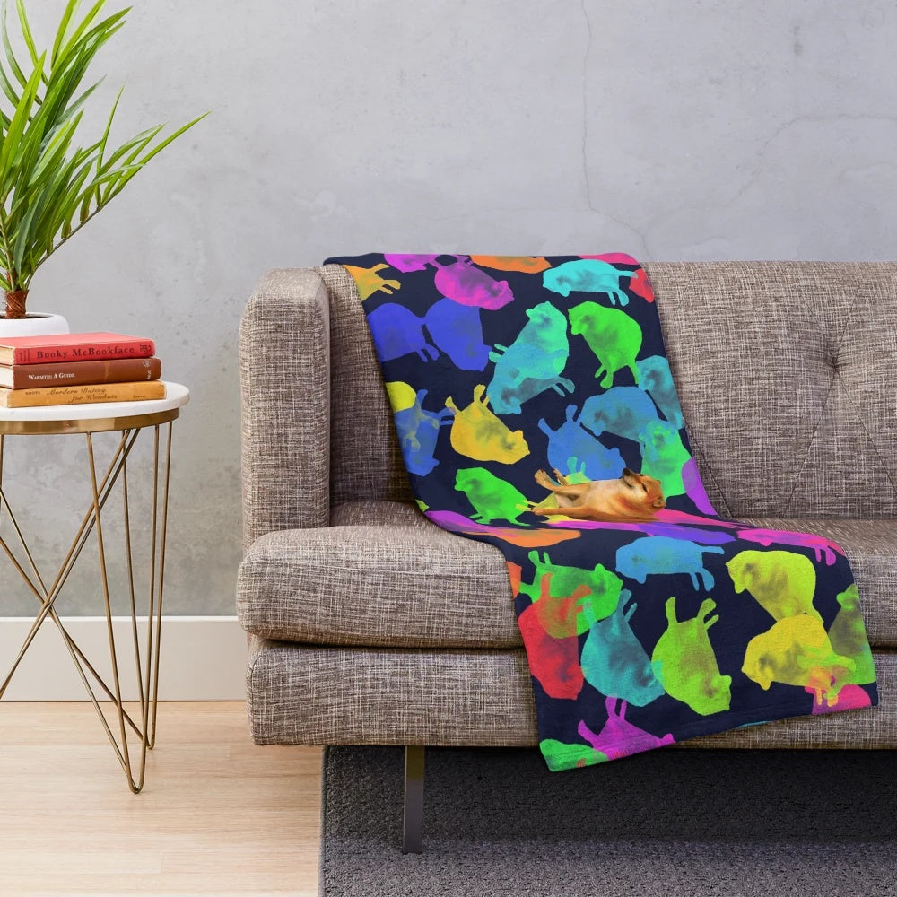 Cheems inspired plush blanket with soft, cozy, and fluffy design
