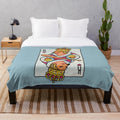 Cheems the Shiba Inu meme plush blanket with ironic dank meme design