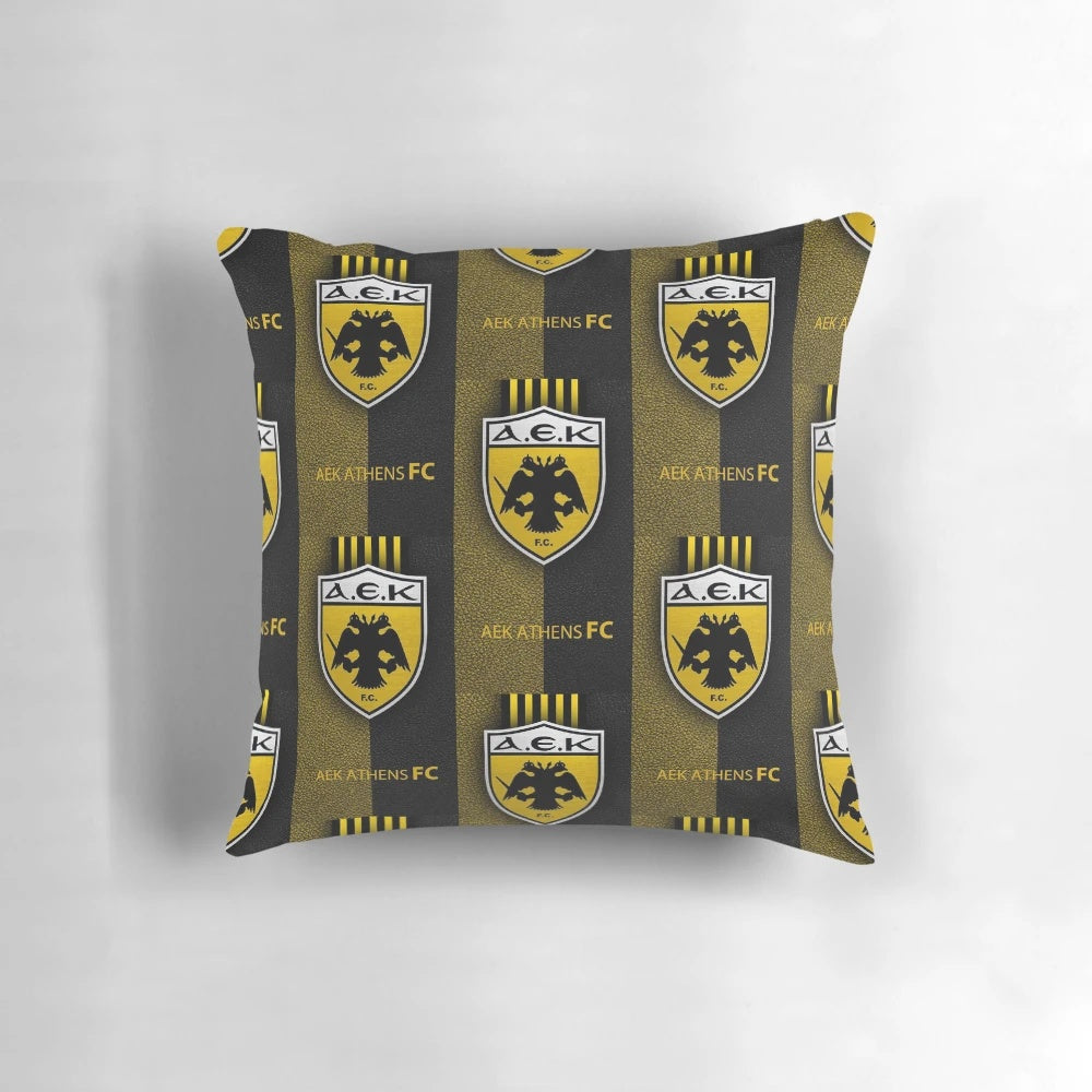 AEK Athens Football Club Logo Pillow
