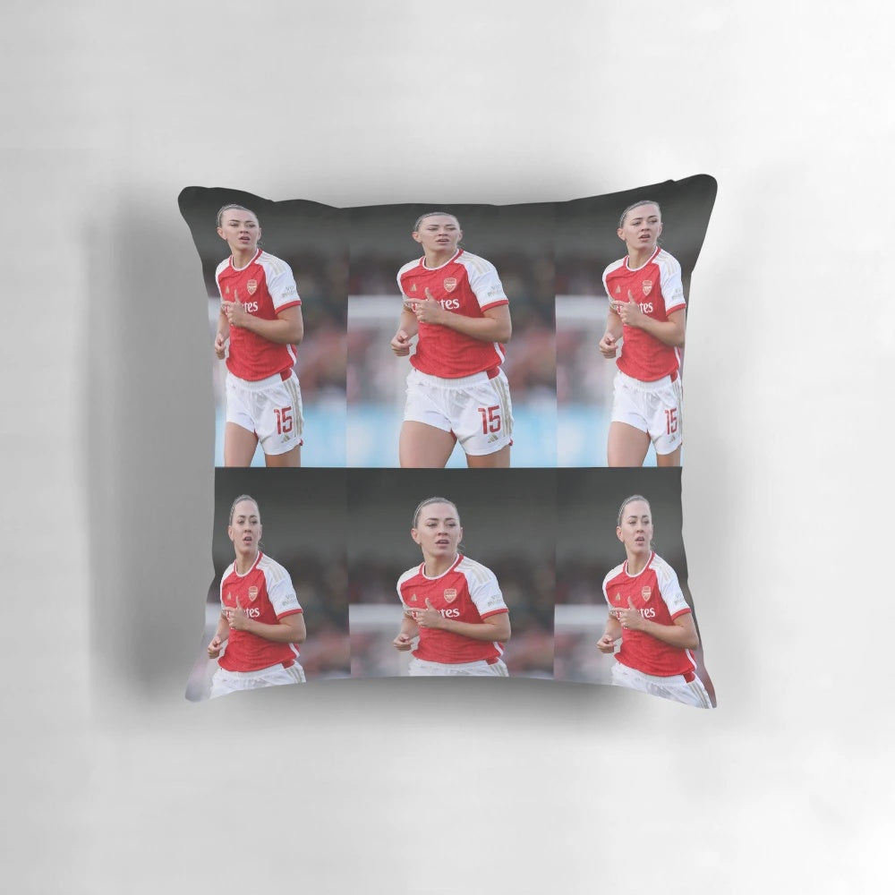 Katie McCabe Arsenal WFC Pillow - Soft, Stylish Home Accessory for Football Fans