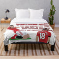 Bruno Fernandes Manchester United Football Chant Plush Blanket