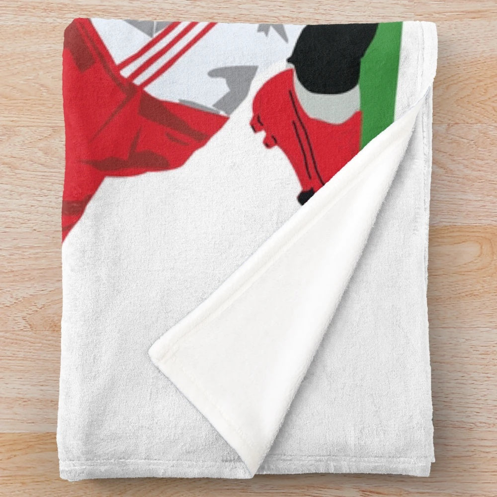 Bruno Fernandes Manchester United Football Chant Plush Blanket