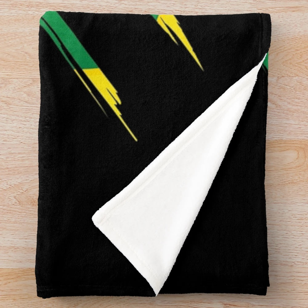 Club León Mexican Football Plush Blanket featuring the team's logo and colors