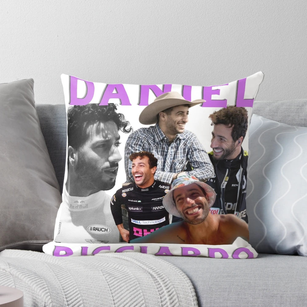 Danny Ric Formula 1 Pillow featuring Daniel Ricciardo, the popular McLaren and Red Bull driver