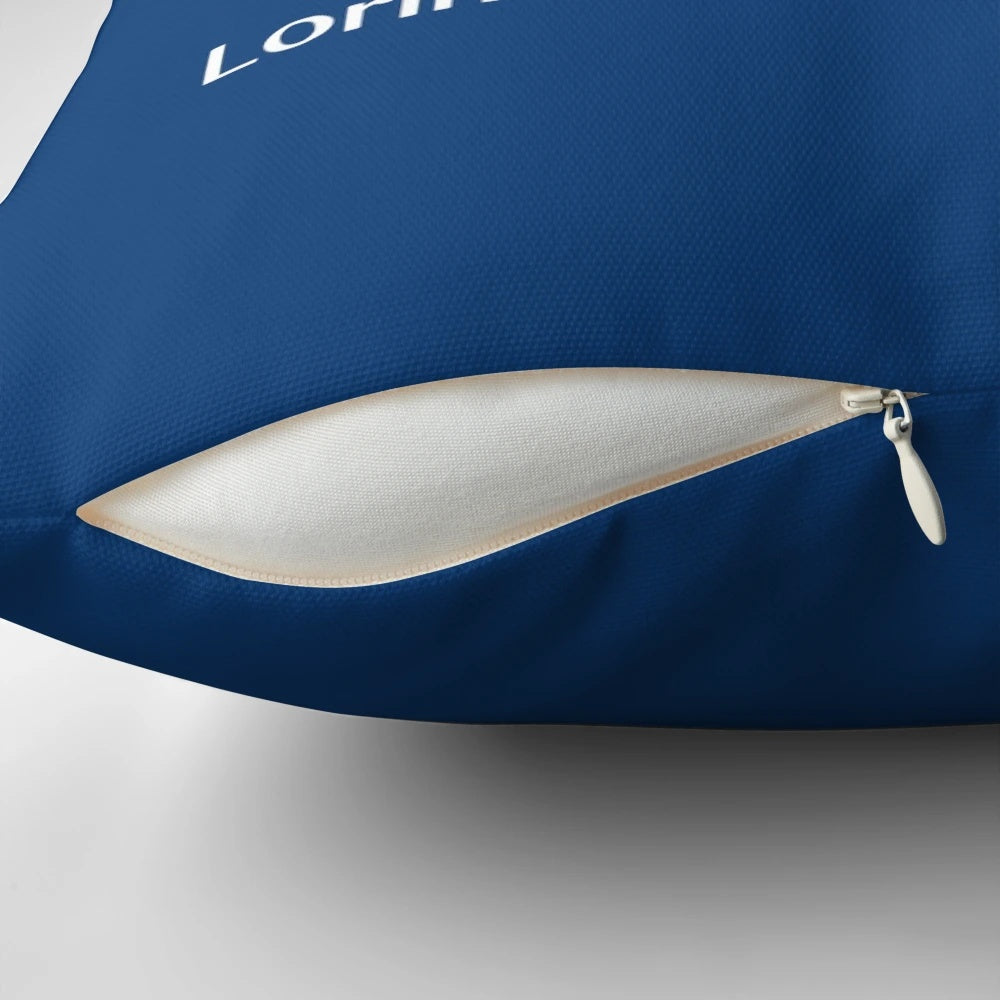 A team sheet-inspired pillow featuring the Leeds United crest and colors, perfect for football/soccer fans.