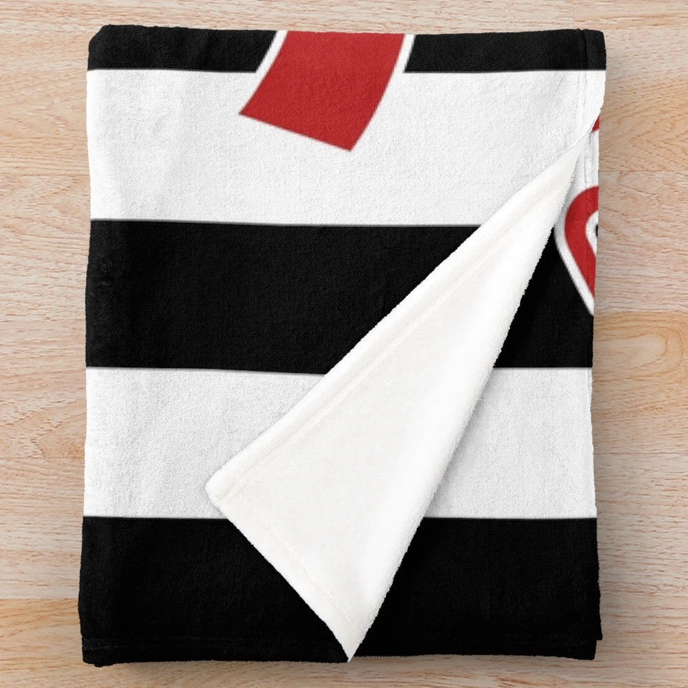 Plush Bruno Guimarães-themed blanket for Newcastle United fans
