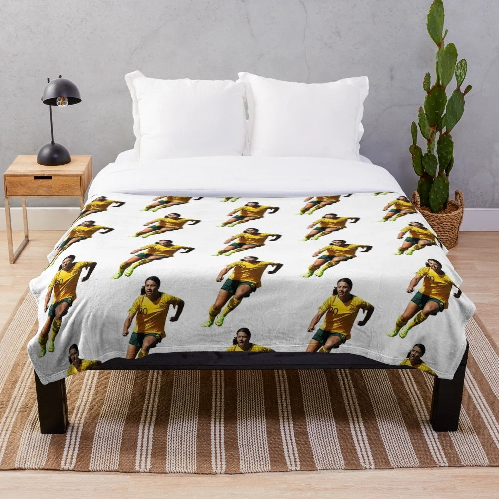 Sam Kerr Plush Blanket for Soccer and Football Fans