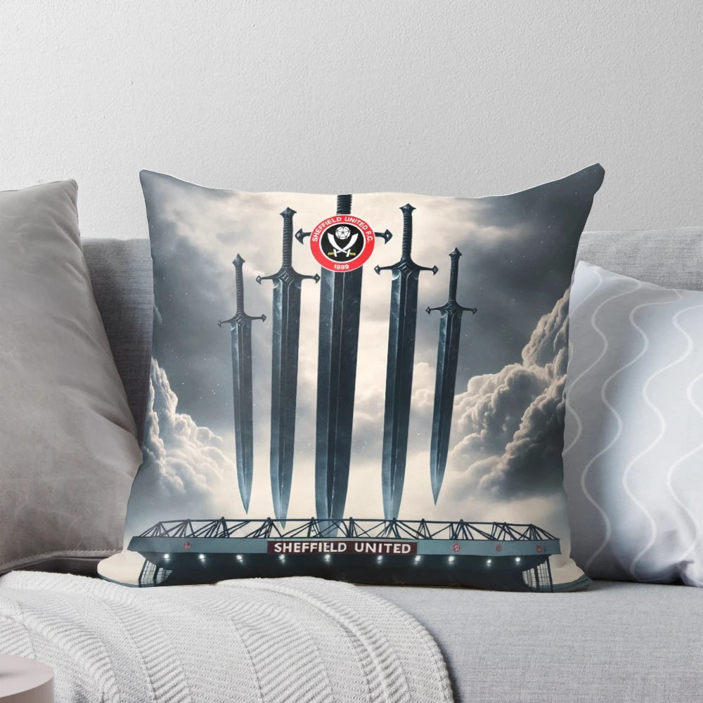 Sheffield United Blades Bedding Pillow with Football/Soccer Motif