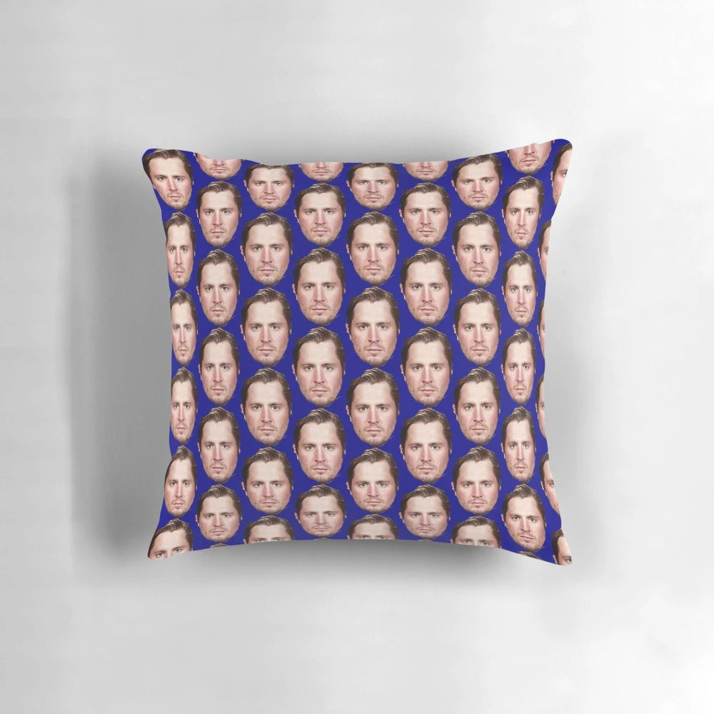 JT Miller Canucks-themed pillow featuring the player's name and team logo