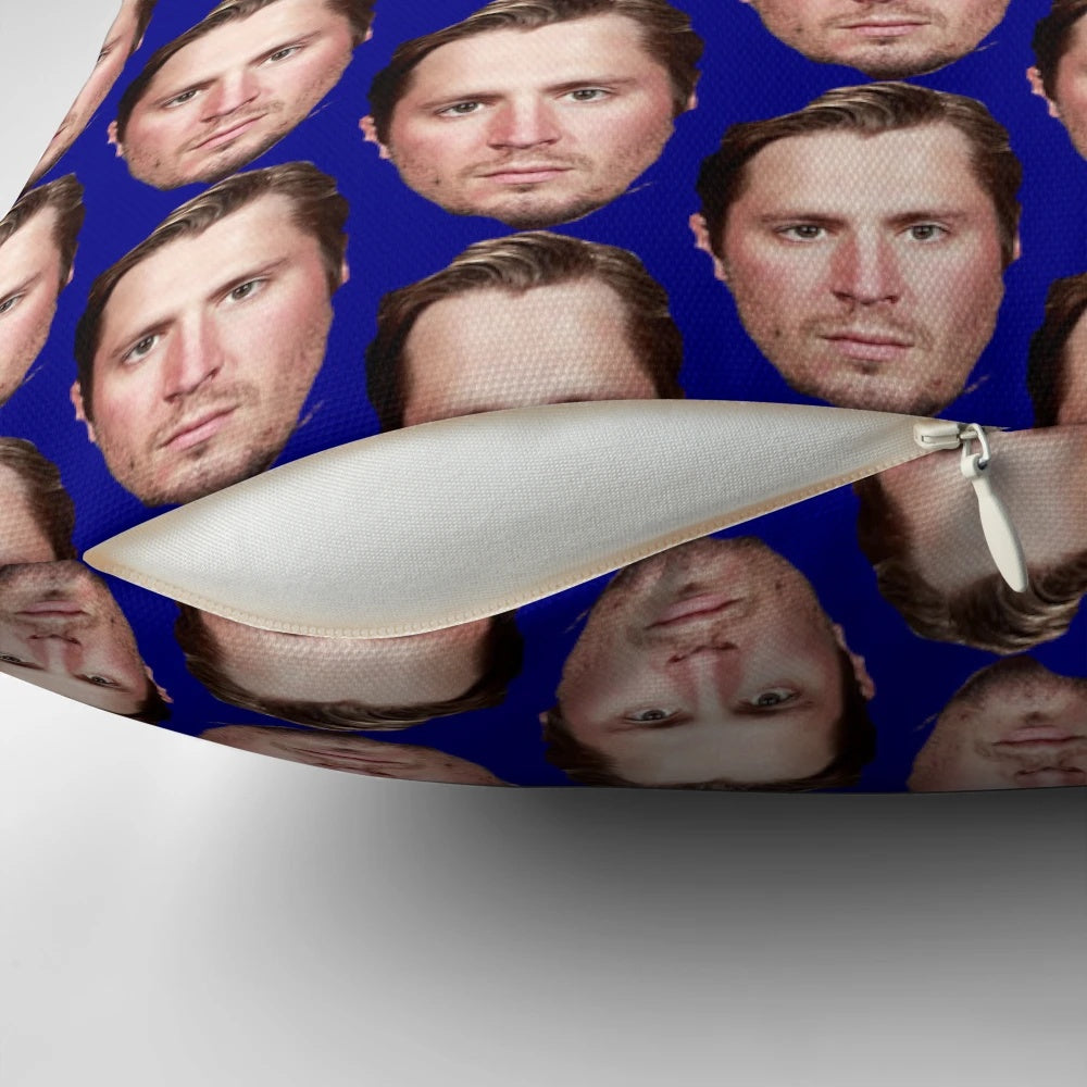 JT Miller Canucks-themed pillow featuring the player's name and team logo