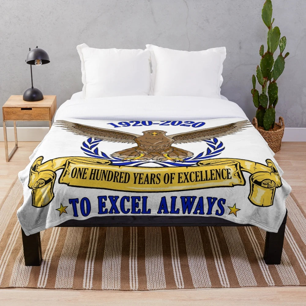 Charlotte Amalie High School Chicken Hawks Plush Blanket
