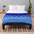 Plush blue blanket with Dublin Gaelic football design