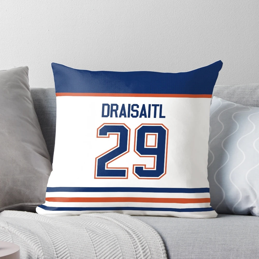 Edmonton Oilers Leon Draisaitl Away Jersey Phone Case Pillow