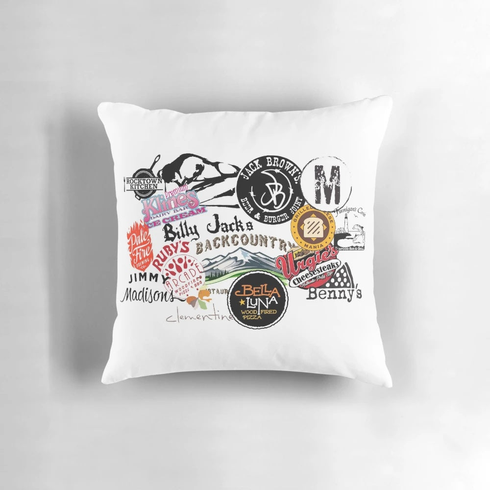 JMU Dukes Pillow featuring the James Madison University logo