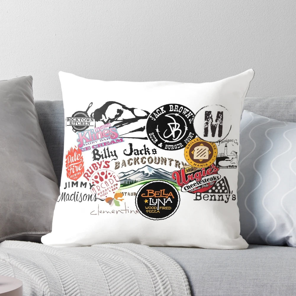 JMU Dukes Pillow featuring the James Madison University logo