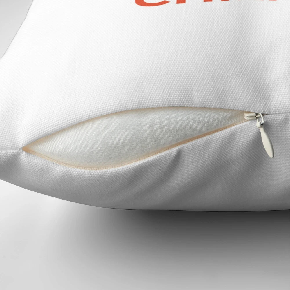 Merry Chiefsmas Pillow featuring the Kansas City Chiefs logo and holiday design