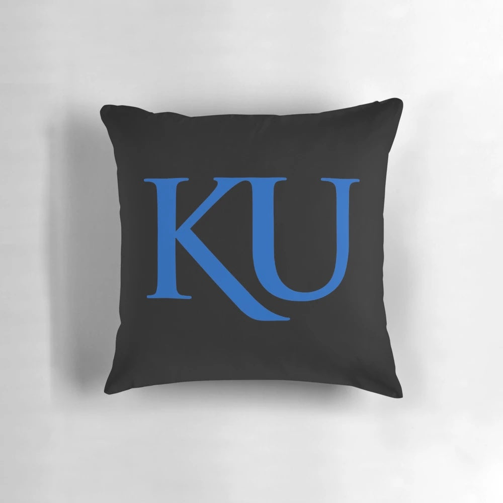 Kansas Jayhawks women's basketball team logo pillow