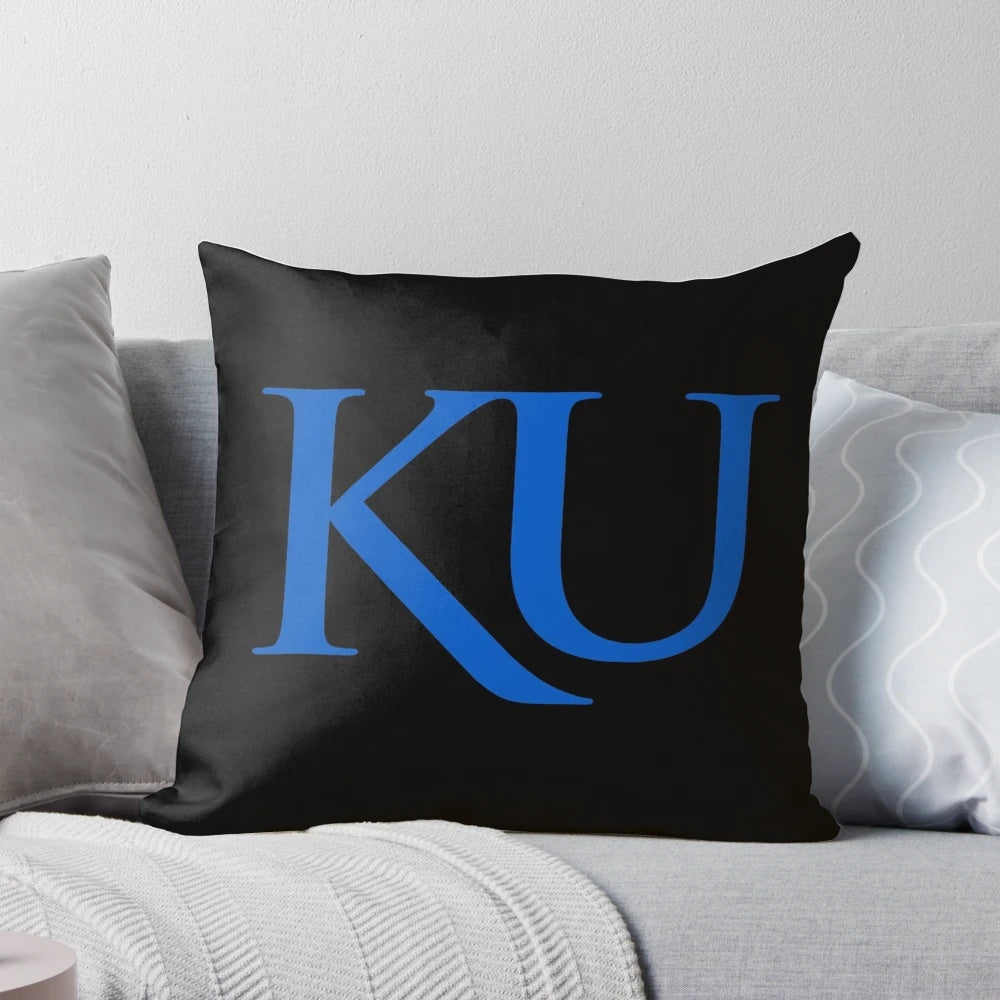 Kansas Jayhawks women's basketball team logo pillow