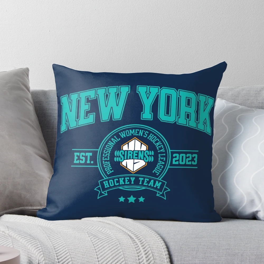 New York Sirens PWHL Hockey Team Design Women's Sports Pillow