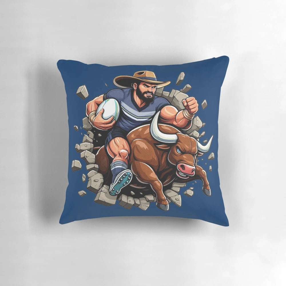 North Queensland Cowboys Pillow with Smashing Emblem