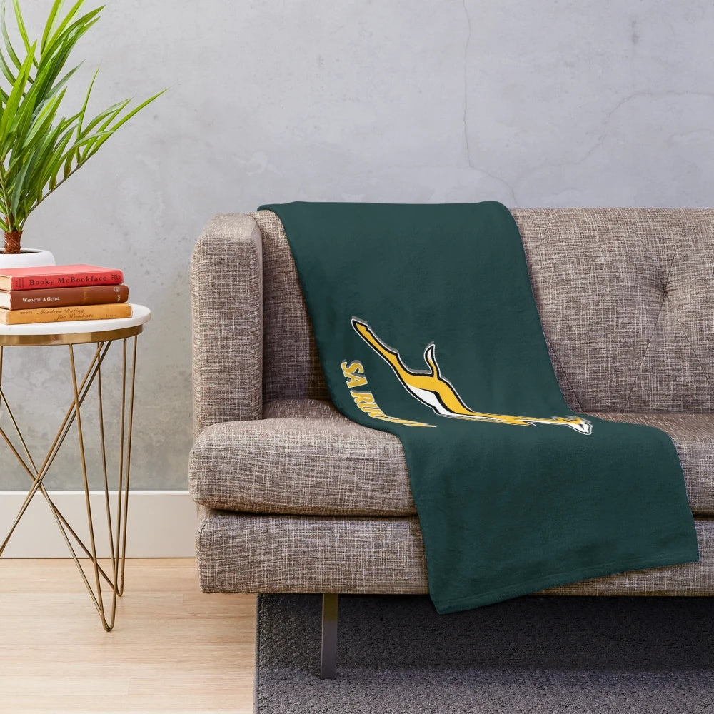 South Africa rugby team plush blanket