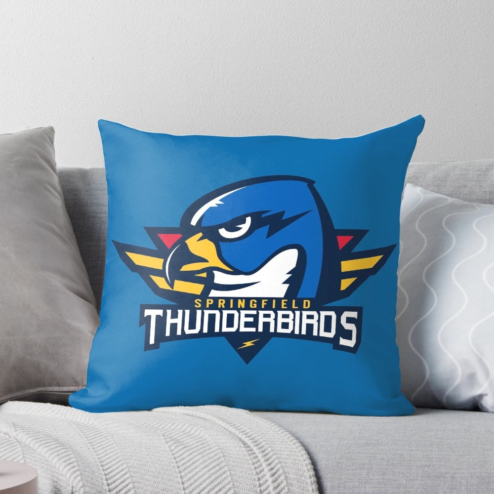 Springfield Thunderbirds Hockey Team Logo Pillow