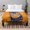 UANL Tigers plush blanket featuring the team's mascot