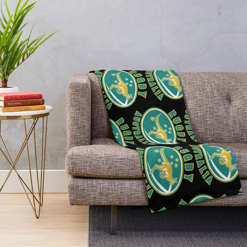 Wallabies Rugby Plush Blanket
