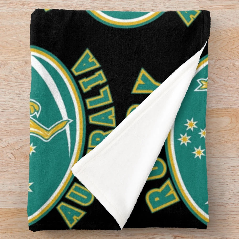 Wallabies Rugby Plush Blanket