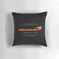 Soft, comfortable pillow featuring the iconic Mclaren Formula One racing team logo and colors