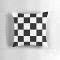 Chequered flag inspired decorative pillow for Formula 1 and motorsport fans