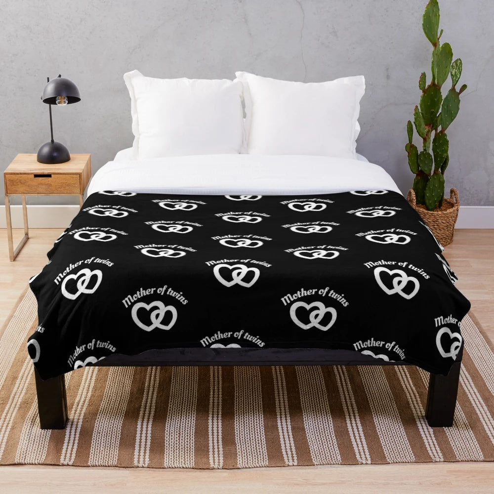 Mothers Day Plush Blanket featuring a "Best Mom in the History of Ever" design