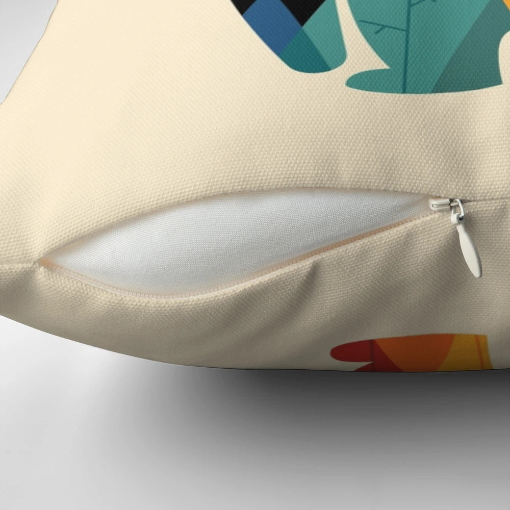 A soft, comfortable pillow featuring a nature landscape design that celebrates the bond between a father and child.