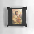 Yorkshire Terrier Pillow with God and Jesus