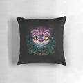Cheshire Cat Digital Art Throw Pillow - Decorative Cushion for Alice in Wonderland Fans