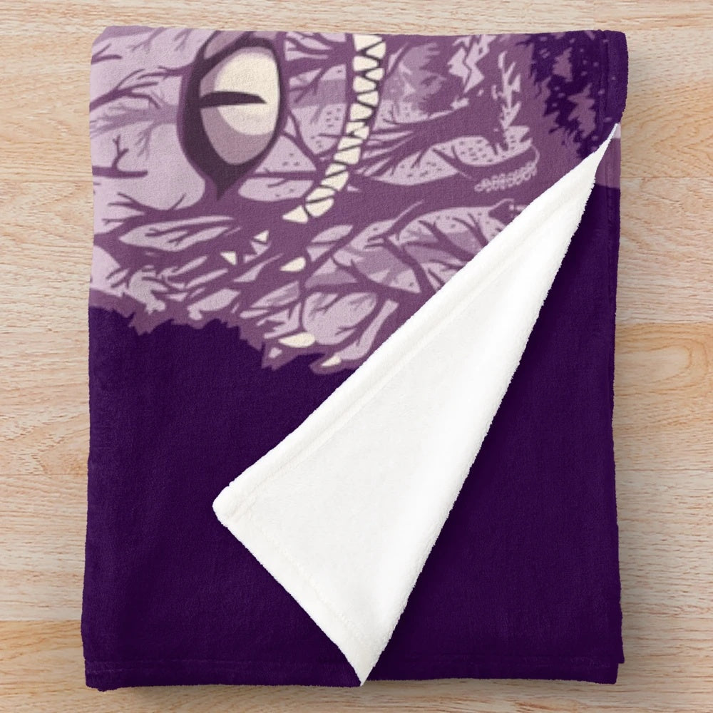 Cheshire Cat Inspired Plush Blanket