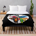 CHI FIVE SPORTS Plush Blanket featuring Chicago sports teams
