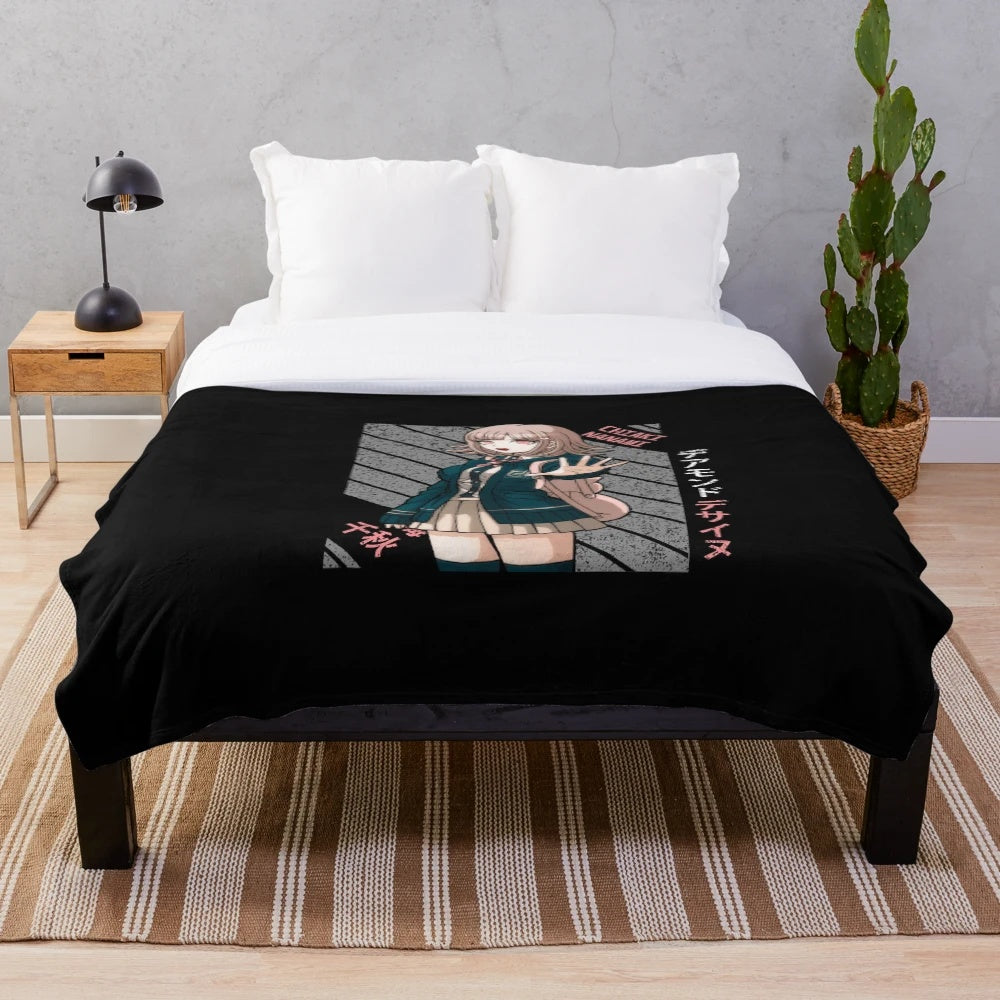 Chiaki Nanami inspired Super Danganronpa 2 plush blanket